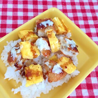 コロッケと卵焼きのぶっかけ丼★